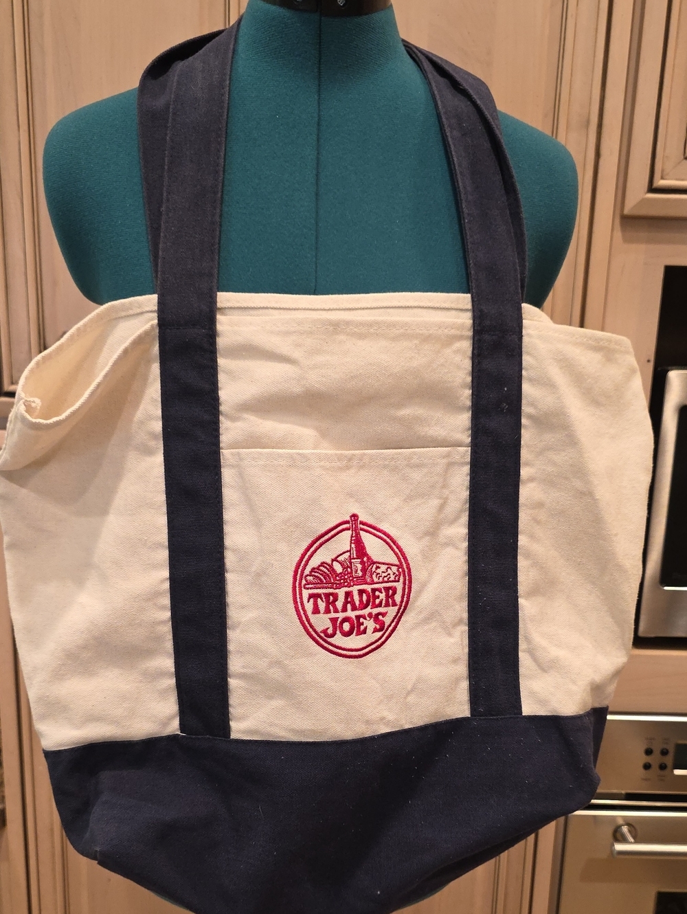 Trader Joe's Blue Canvas Tote